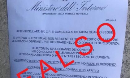 Anche in Brianza i falsi volantini della Polizia, fate attenzione