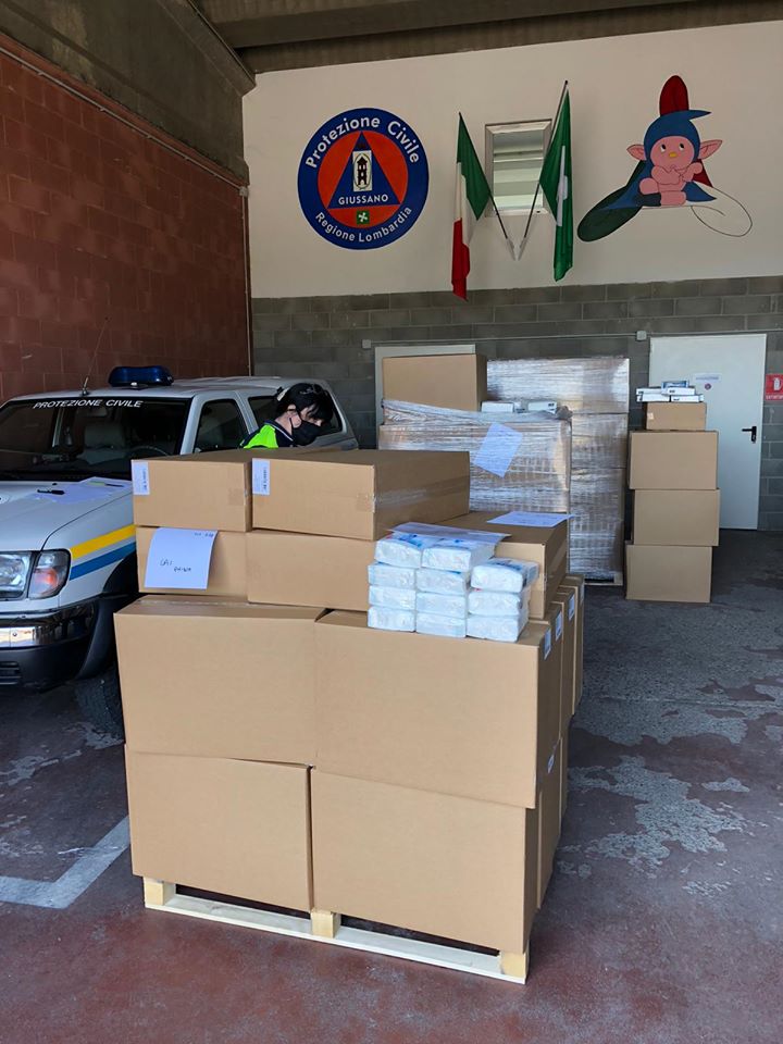 Giussano: più di 300.000 mascherine per i cittadini