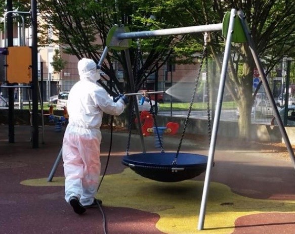 Avviati i lavori per la sanificazione delle aree verdi di Monza