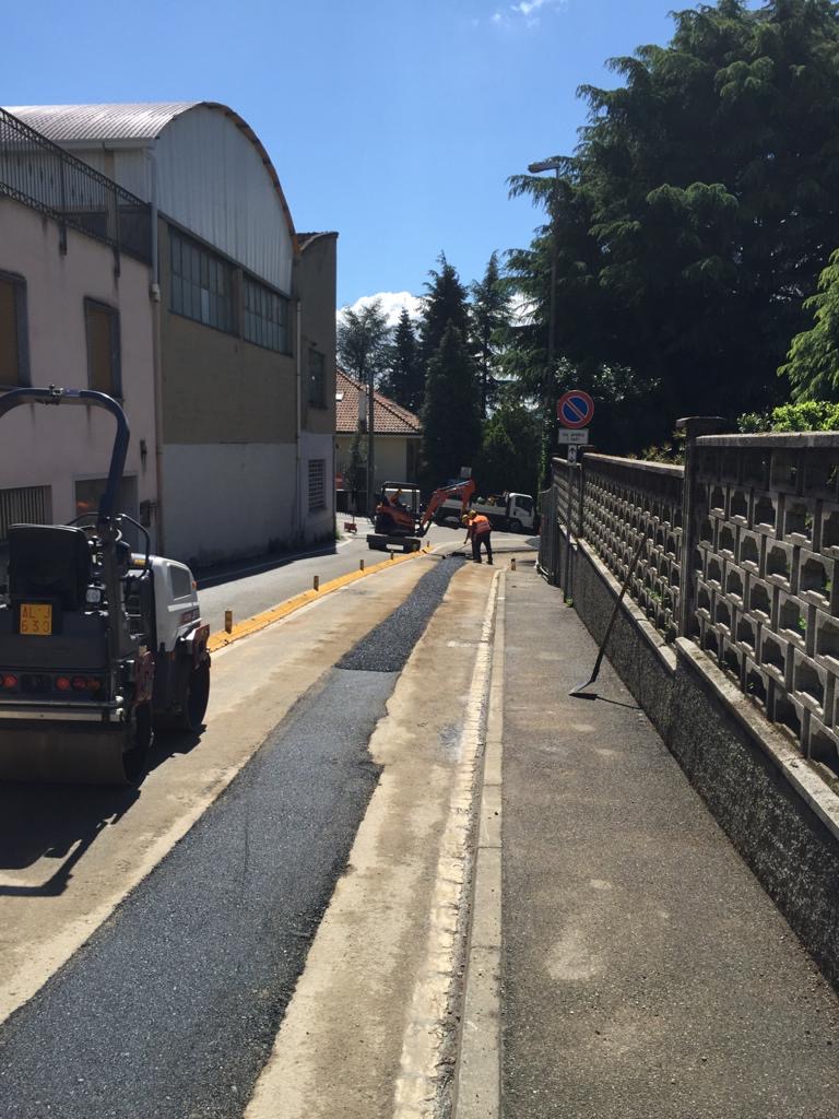 Ruspe in via Pellico per la rete idrica