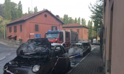 Tre auto in fiamme a Triuggio