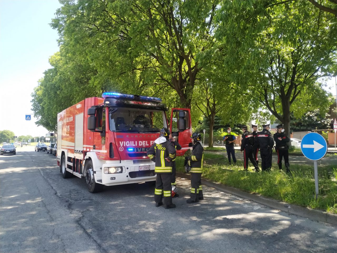 Scoppiano due bombole alla Nova Ambiente accorsi i Vigili del fuoco FOTO