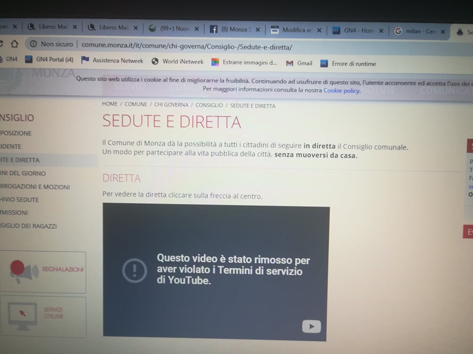 Youtube stoppa il Consiglio in versione Coronavirus!