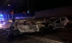 Incidente a Seveso, dopo lo schianto due auto prendono fuoco FOTO