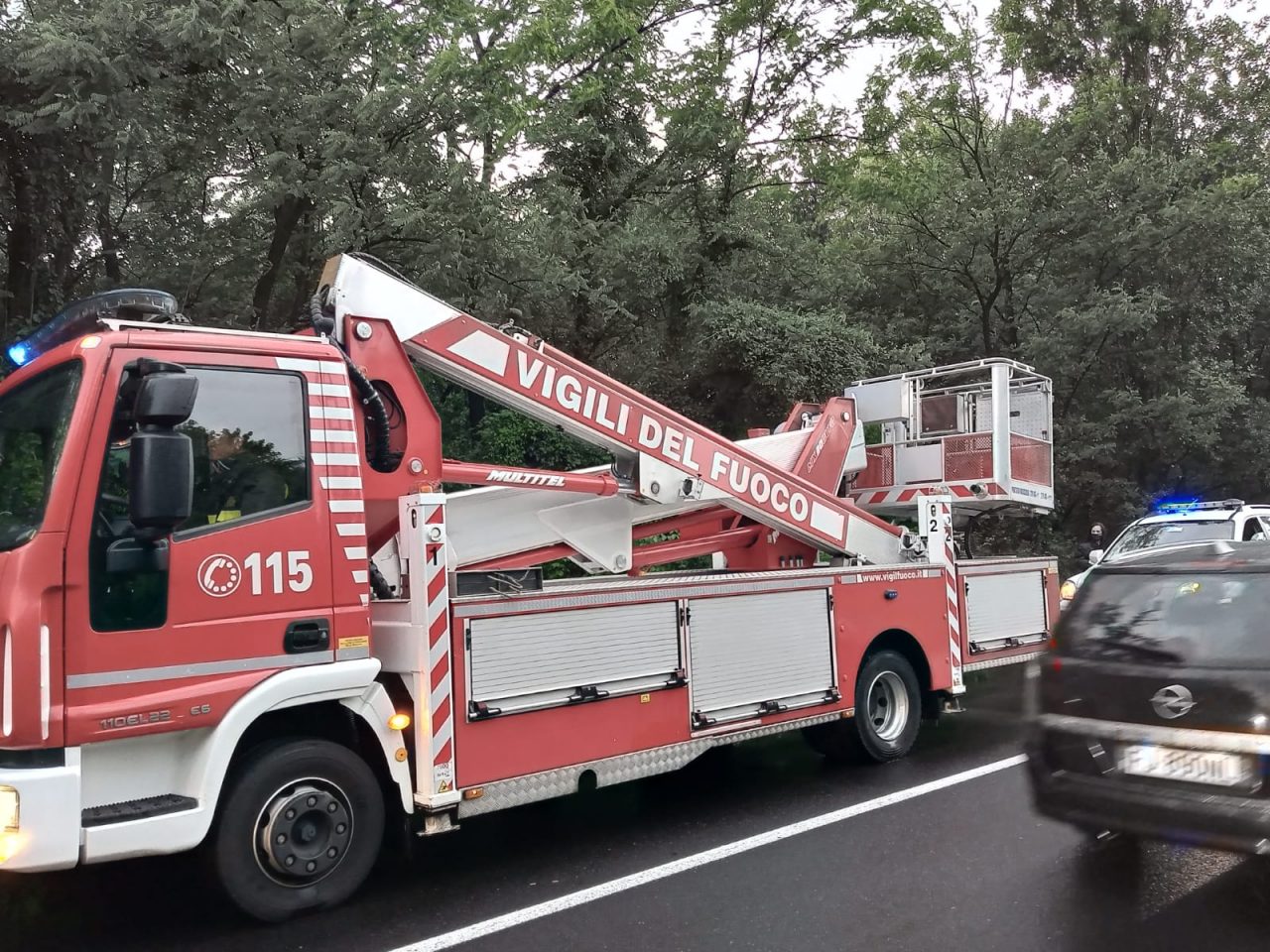 Albero si abbatte sulla Saronno-Monza, carreggiata chiusa due ore FOTO