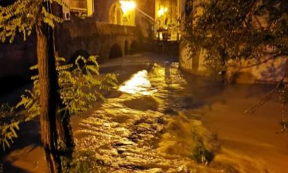 Il Molgora rischia di esondare al ponte di San Rocco