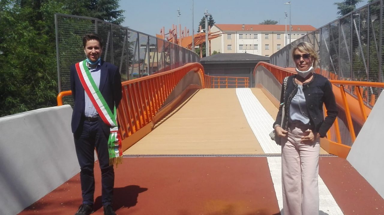 A Seregno aperta ed utilizzabile la passerella sopra via Stadio