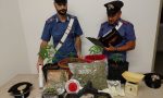 Droga, piantine di marijuana e pistola in casa, arrestato un 20enne a Meda
