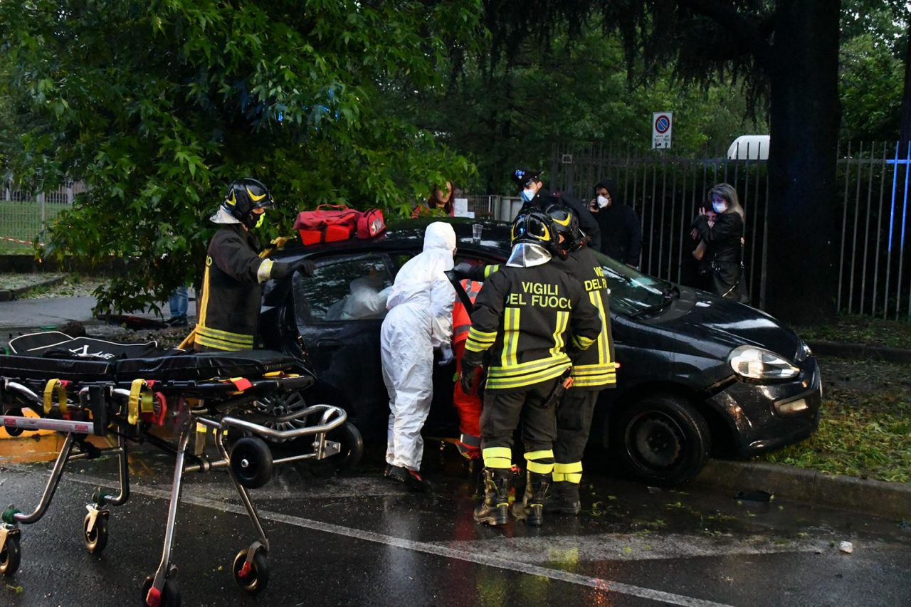 Violento schianto, paura per un 13enne  VIDEO E FOTO