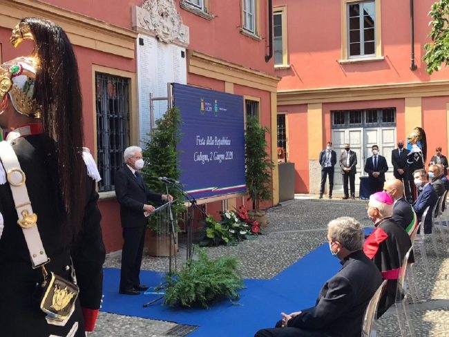 Mattarella a Codogno per la Festa della Repubblica FOTO