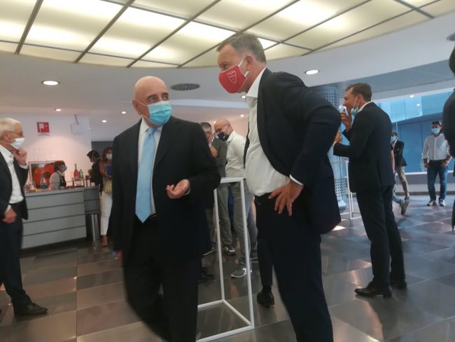 Adriano Galliani con il sindaco Dario Allevi