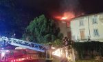 Incendio nella notte all'ex casa delle aste a Monza FOTO