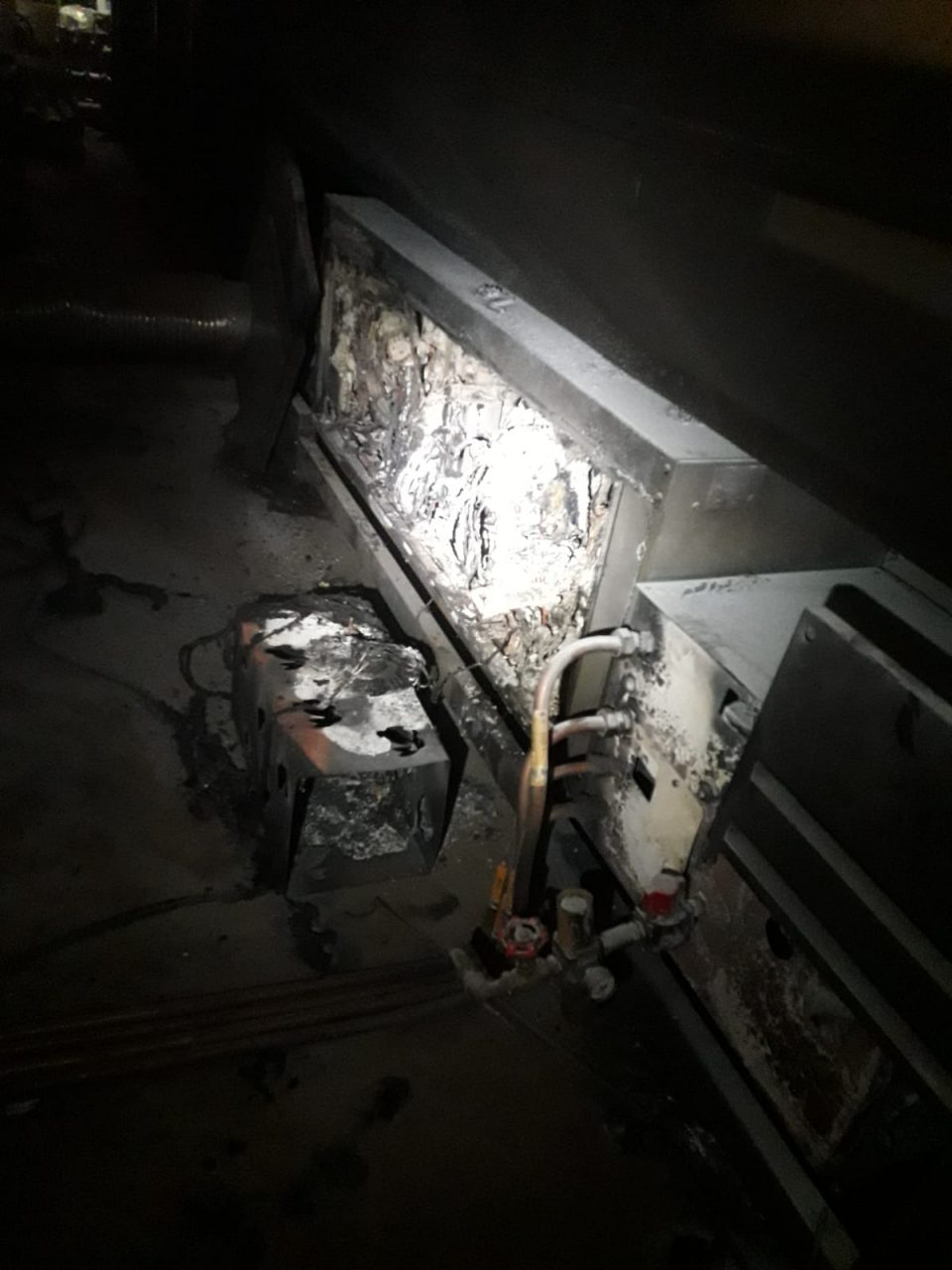Incendio ad un macchinario in una ditta di Vimercate