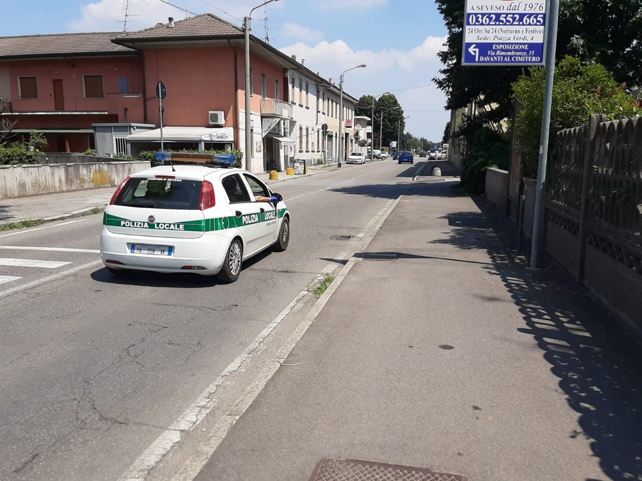 Seveso, incidente in corso Isonzo