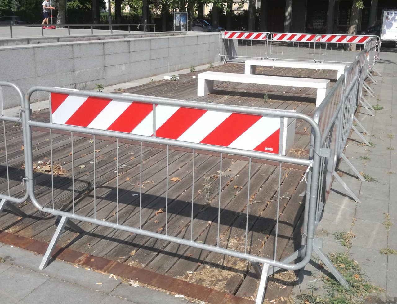 A Seregno i lavori di sistemazione del piazzale di Santa Valeria