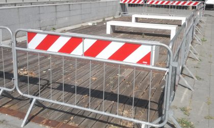 A Seregno i lavori di sistemazione del piazzale di Santa Valeria