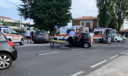 Carate, brutto incidente in viale Brianza: tre feriti