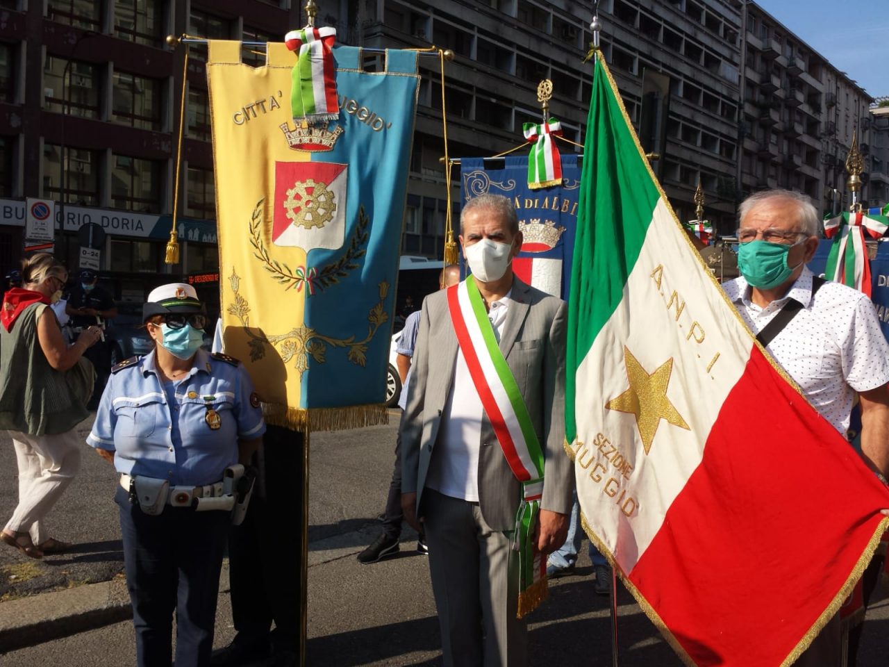 Anche Muggiò in piazzale Loreto nel ricordo dell’eccidio dei 15 Martiri