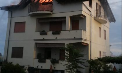 Tetto in fiamme a Cogliate: soccorsa un'intera famiglia, compresi due bambini
