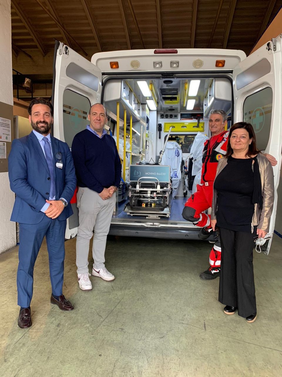 Un sanificatore per ambulanze alla Croce rossa