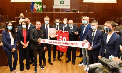 Il Monza premiato in Consiglio regionale per la promozione in Serie B