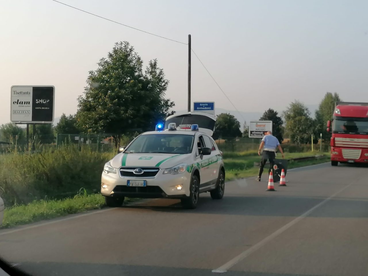 Giussano, grave anziano ciclista investito in zona Laghetto