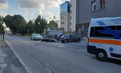 Monza: motociclista soccorso in via Ferrari dopo un incidente