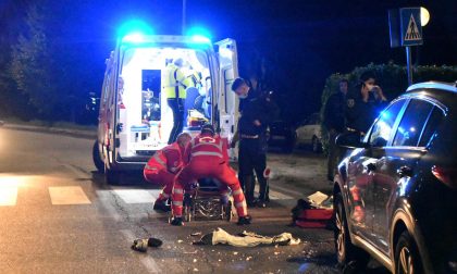 Scontro auto moto in via Baradello: motociclista 45enne in ospedale FOTO VIDEO