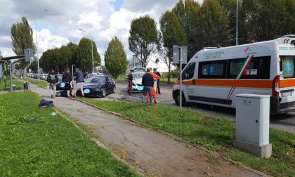 Incidente a Lesmo, tre auto coinvolte, due feriti FOTO