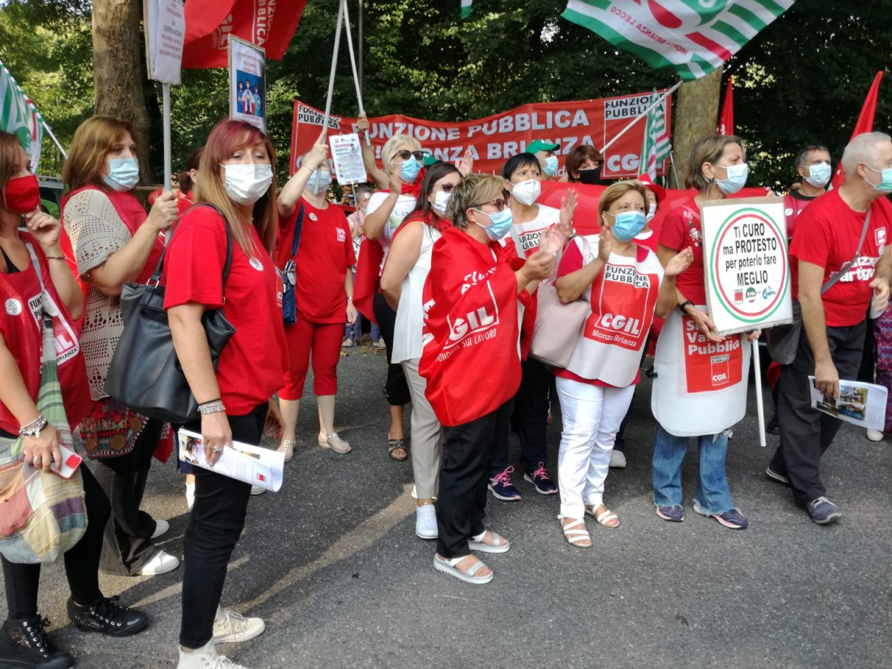 Sciopero della sanità privata e presidio a Monza