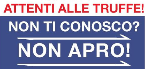 “Non ti conosco? Non apro! Chiamo il 112” e per ricordarlo nasce l’adesivo