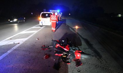 Scontro sulla Sp13, trasportato al Niguarda motociclista 44enne FOTO VIDEO