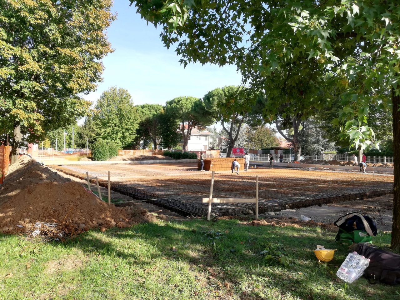 Sopralluogo al Majorana di Desio, nel cantiere della futura palestra
