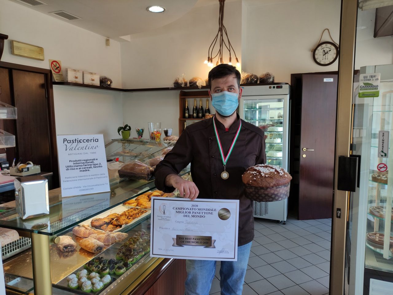 Il panettone di Moreno alla conquista di Roma