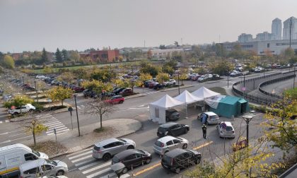Vimercate: tamponi drive through al coperto