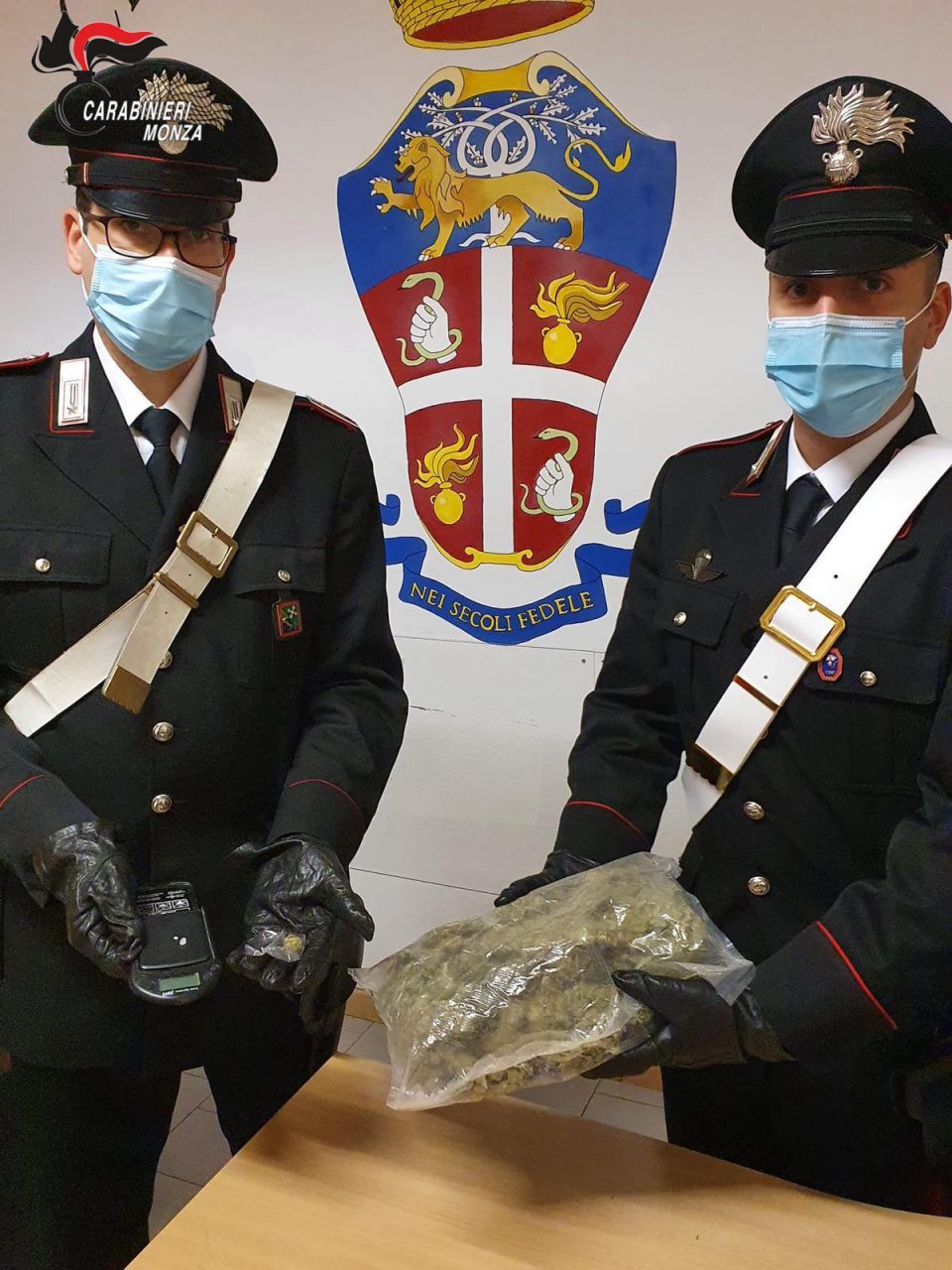 In auto con mezzo chilo di marijuana: arrestato un 22enne a Bovisio