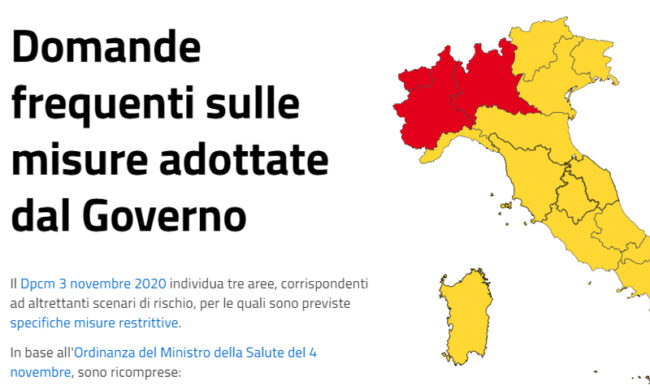 Sono finalmente uscite le FAQ ufficiali del Governo sul lockdown