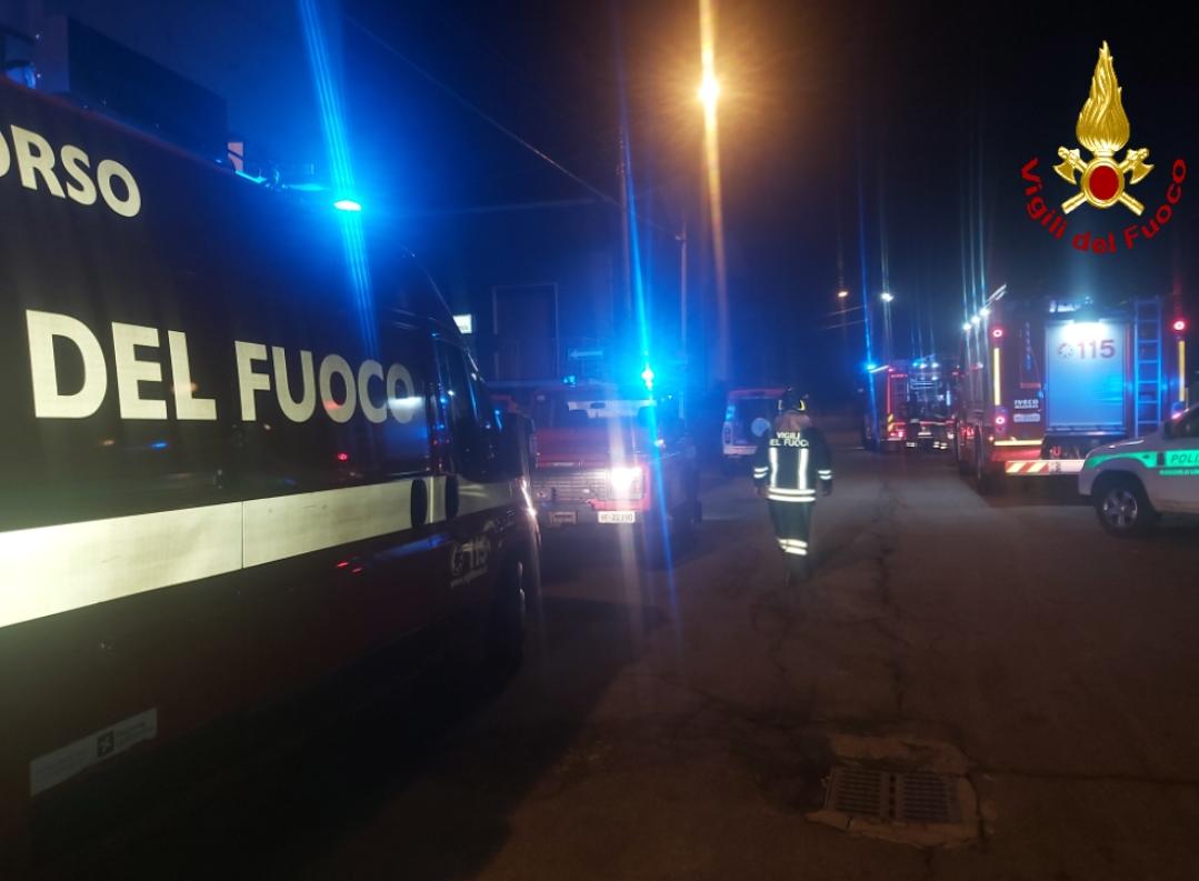 Intervento dei Vigili del Fuoco a Limbiate