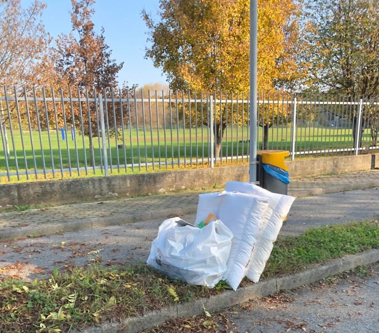 Rifiuti abbandonati in strada a Usmate, il Comune si appella al senso civico