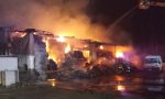 Terribile incendio a Triuggio, a fuoco un'azienda tessile VIDEO