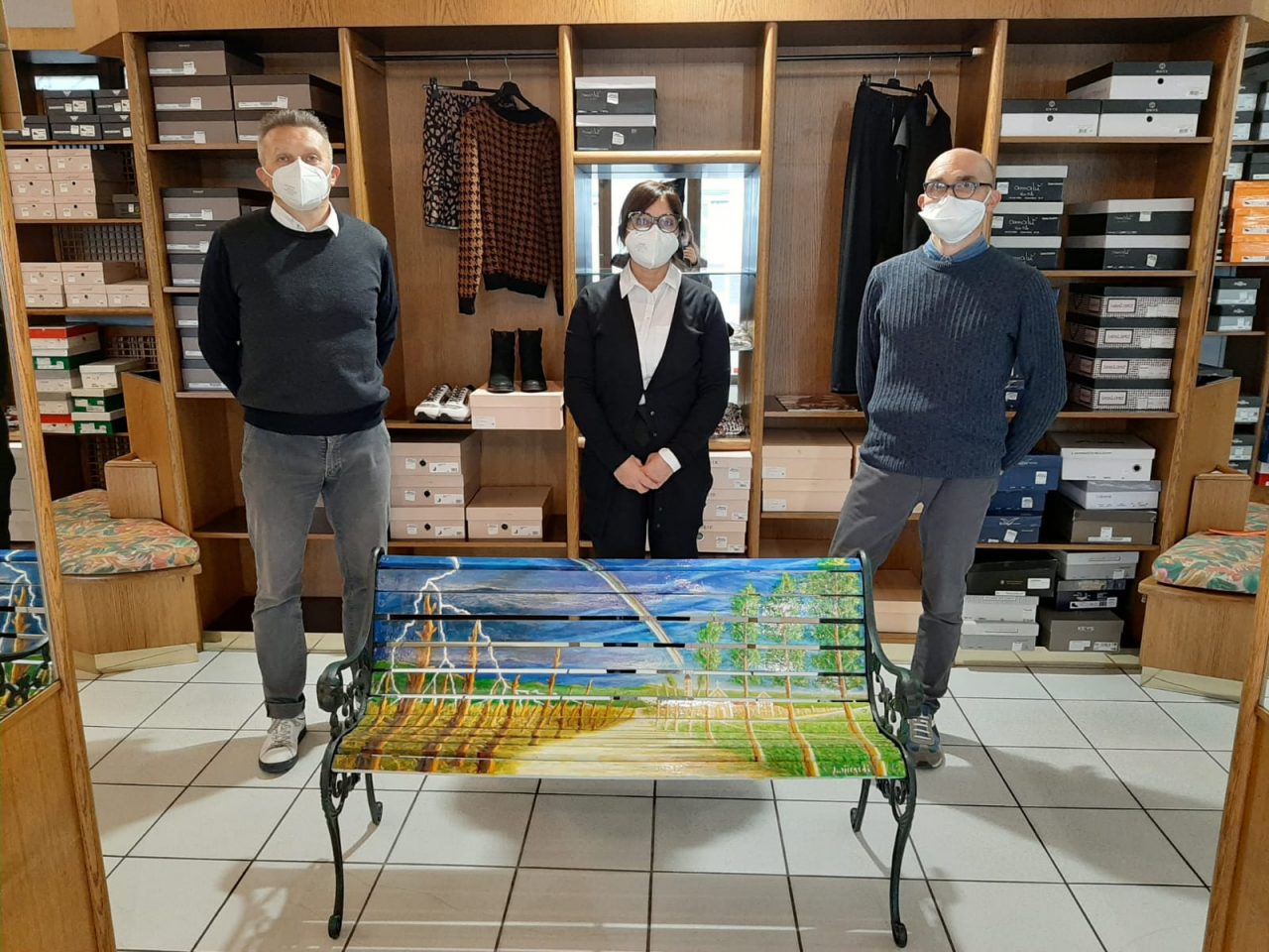 A Meda la panchina della speranza dedicata alle vittime del Covid