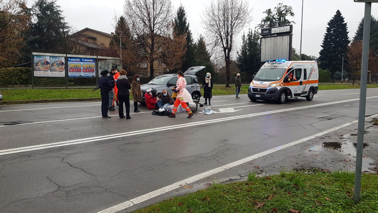 Villasanta: incidente tra un’auto e uno scooter
