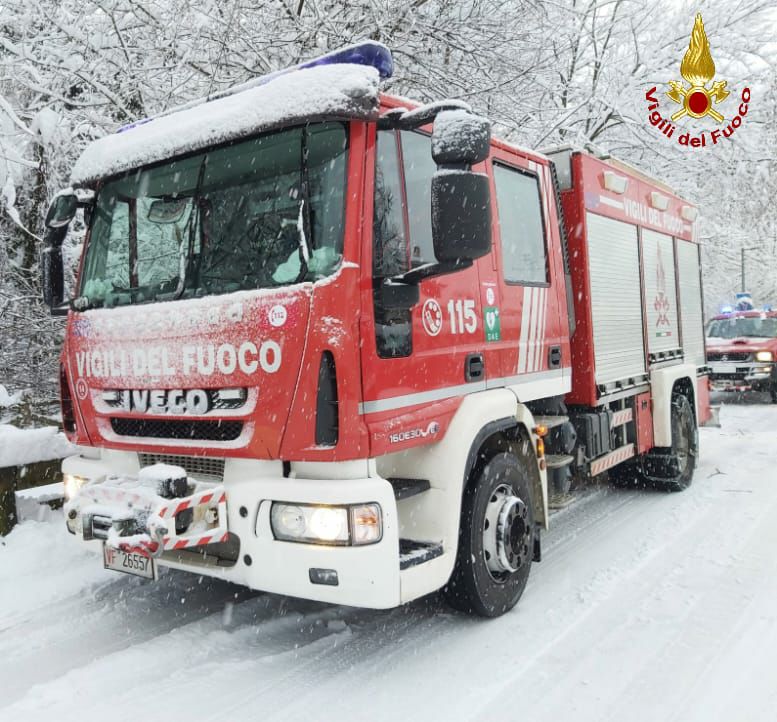 Emergenza neve, 170 interventi dei Vigili del Fuoco nella provincia monzese