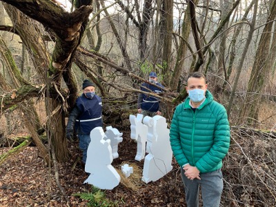 Nell’ex bosco della droga ora c’è un presepe