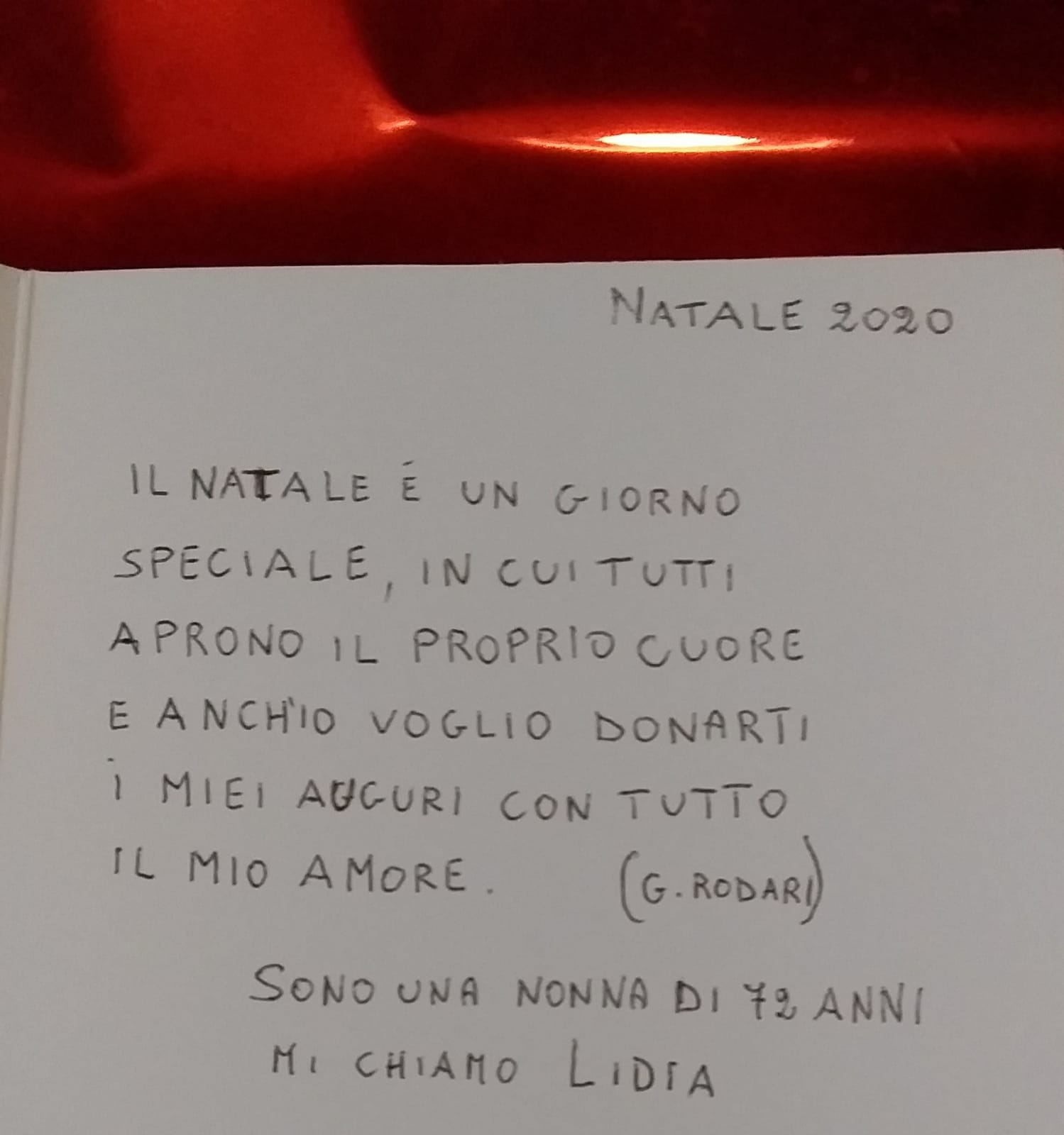 un messaggio