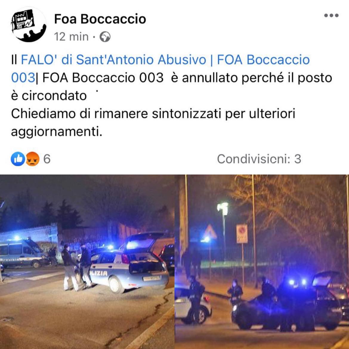 Assessore e Polizia fermano il falò abusivo