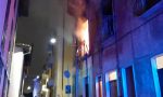Incendio in via Garibaldi, a fuoco un'abitazione