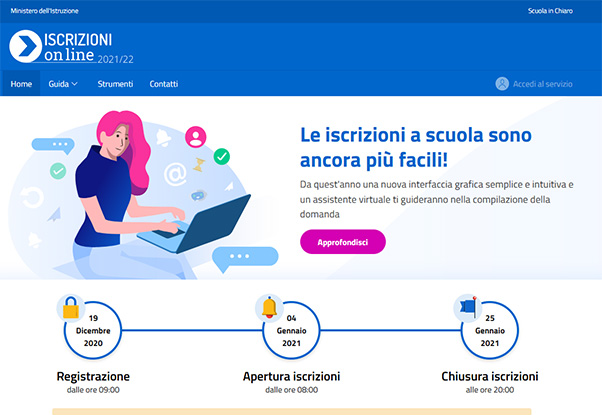 Scuola: da lunedì 4 gennaio al via le iscrizioni online per l’anno 2021/2022 – COSA C’E’ DA SAPERE