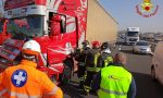 Incidente tra mezzi pesanti in Tangenziale sul posto anche i pompieri di Monza e Lissone