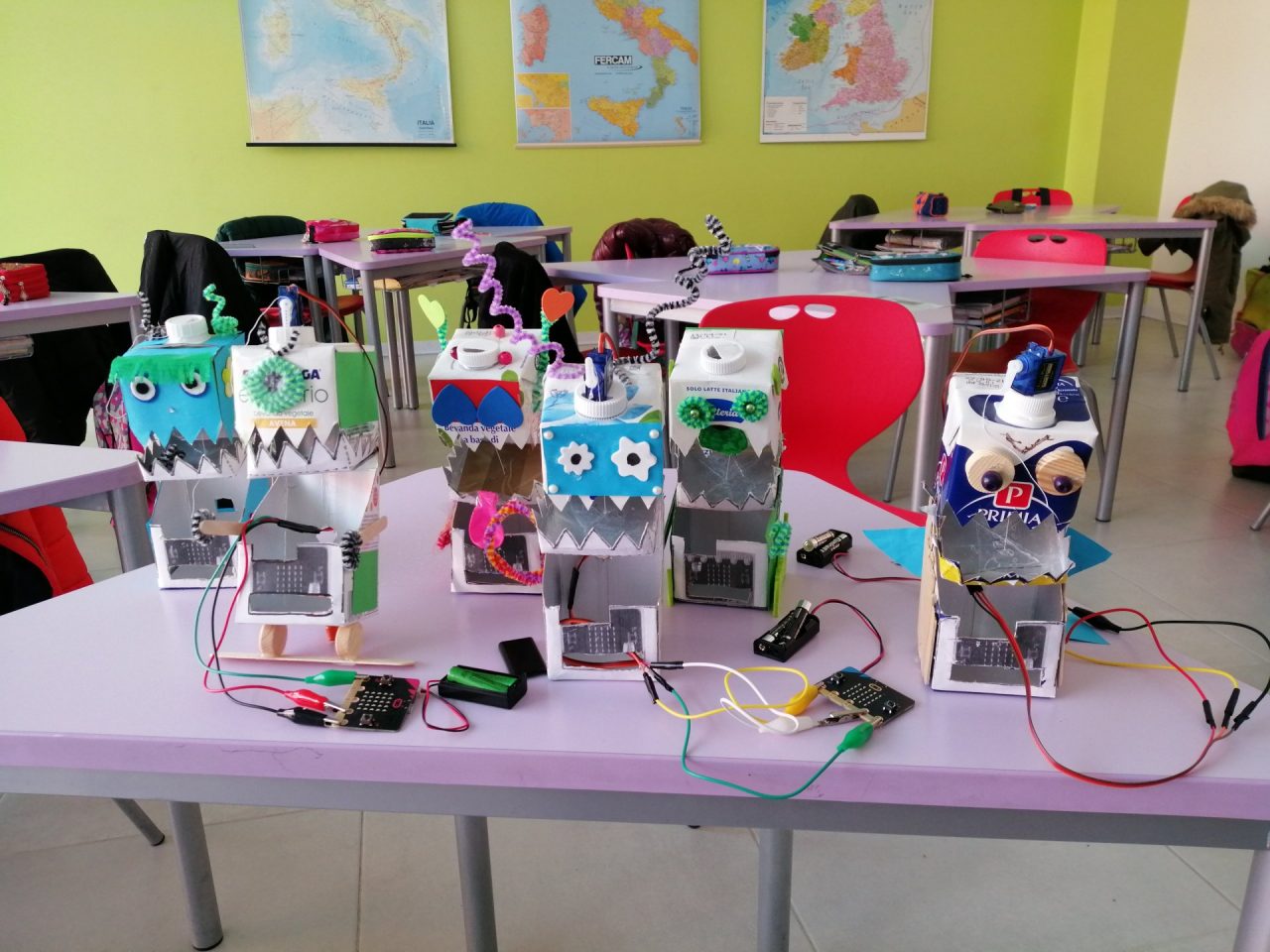 Gli alunni della Manzoni creano “Milk monster”